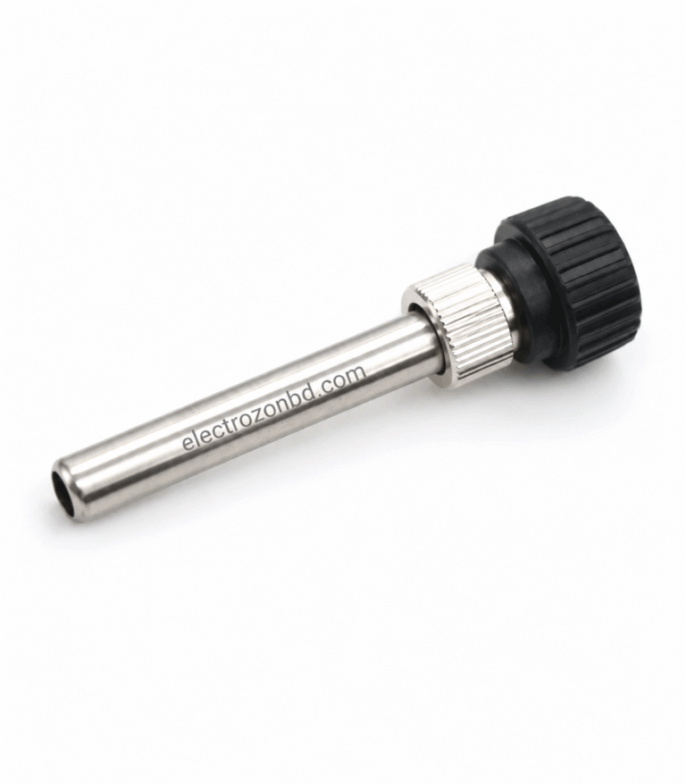 Soldering Iron Handle Head | Replacement Handle for Soldering Iron The Soldering Station Iron Handle is a high-quality, durable tool designed for precision soldering in electronics, DIY projects, and professional applications. Built with heat-resistant materials, it ensures safe and comfortable handling during prolonged use. Compatible with a wide range of soldering stations, this iron handle provides excellent control for accurate soldering on circuit boards, wires, and electronic components. Its ergonomic design reduces hand fatigue while delivering consistent, reliable performance for all soldering tasks. Perfect for hobbyists, technicians, and electronics professionals, the Soldering Station Iron Handle is an essential component for achieving clean, strong, and efficient solder joints in any repair, assembly, or custom electronics project.