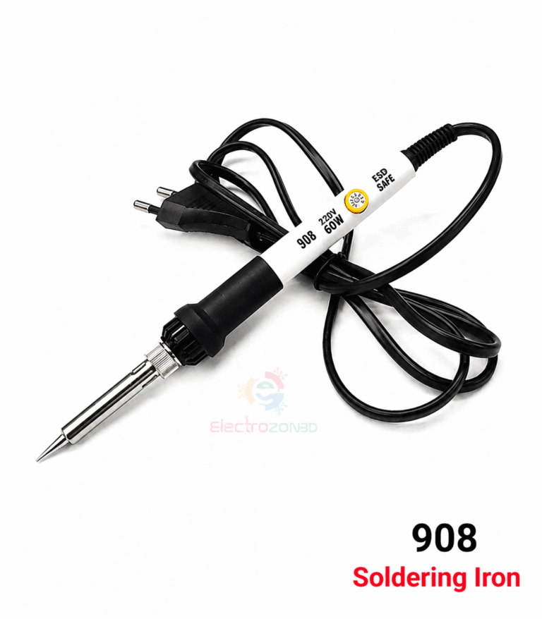 XCY 908 60w Adjustable Soldering Iron The XCY 908 60W Adjustable Soldering Iron is a high-performance tool designed for both professional technicians and DIY enthusiasts. Featuring an adjustable temperature control, this soldering iron allows precise heating for a wide range of electronic components, ensuring safe and accurate soldering every time. Its rapid heating capability reduces waiting time, letting you work more efficiently on electronics repairs, hobby projects, or professional soldering tasks. The ergonomic handle provides comfort during extended use, minimizing hand fatigue, while the durable, precision-engineered tip ensures consistent performance and long-lasting reliability. Perfect for soldering circuit boards, wires, or small electronic devices, the XCY 908 combines power, control, and safety in one compact design. Lightweight and easy to handle, it is suitable for home workshops, repair shops, and professional electronics environments. Upgrade your soldering experience with the XCY 908 60W Adjustable Soldering Iron, delivering precision, speed, and versatility for all your projects. 908 soldering iron, 908 soldering iron 60W, 60W soldering iron, 908 iron, adjustable soldering iron, adjustable soldering iron 60W, soldering iron 60W, 908 soldering iron Bangladesh, soldering iron BD, soldering iron for electronics, PCB soldering iron, electronics repair tool, DIY soldering iron, soldering iron price BD, 908 soldering iron price, 60W soldering iron BD, best soldering iron BD