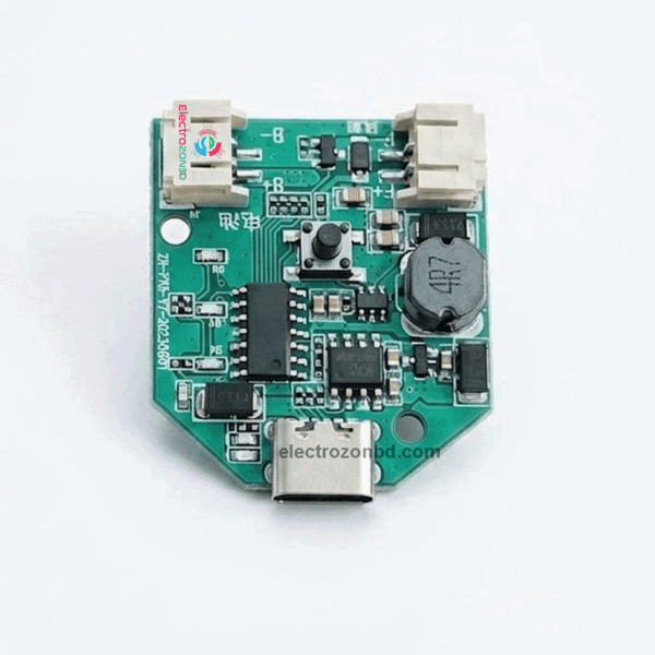 12V BLDC Fan Driver Circuit 3.7V to 12V Boost Converter 4 Gear Speed Controller | ________________________________________ Short Description Premium quality 12V Brushless Fan Driver Circuit with 3.7V to 12V boost conversion and 4-level speed control. Stable performance, efficient power conversion and compact design for brushless cooling fan projects. Available now at ElectrozonBD.com ________________________________________ Optimized Long Description 12V BLDC Brushless Fan Driver Circuit Upgrade your cooling system with this compact and efficient 12V Brushless Fan Driver Circuit. Designed with 3.7V to 12V boost conversion and 4 adjustable speed levels, this driver board delivers stable airflow control and reliable performance. Supports 12V BLDC cooling fans with efficient power management and low power loss. The compact size and built-in protection system ensure smooth, safe and long-lasting operation. Key Features ✔ 3.7V to 12V Boost Converter ✔ 4 Gear Speed Control ✔ Supports 12V BLDC Fans ✔ Stable & Efficient Output ✔ Compact Lightweight Design ✔ Low Noise Performance ✔ Built-in Protection Circuit BLDC Fan Driver, 12V Fan Driver, Brushless Fan Controller, 3.7V to 12V Converter, 4 Gear Fan Driver, Cooling Fan Driver Board,, BLDC Speed Controller, DIY Fan Circuit, Mini UPS Fan Driver, Portable Fan Controller, ElectroZonBD
