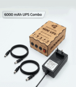 Electrozon BD 6000mAh Mini UPS Combo Pack for Wi-Fi Router & ONU Short Description Ensure uninterrupted Wi-Fi connectivity with the Electrozon BD 6000mAh Mini UPS Combo. Designed with zero-second switching, it prevents your router or ONU from resetting during power outages. Featuring 1x 9V and 2x 12V DC outputs, this high-capacity backup solution comes complete with a premium BigMax 12.6V 3A Fast Charger and 2x DC-to-DC power cables. “(বিদ্যুৎ চলে গেলেও কোনো প্রকার রিসেট করবে না।) Package Includes: • 1× Electrozone BD 6000mAh Mini UPS • 1× BigMax 12.6V 3A Smart Lithium Battery Charger (Red/Green LED Indicator) • 2× Male-to-Male DC Power Output Cables Long Description Electrozone BD 6000mAh Mini UPS Combo – Uninterrupted Power Backup for Wi-Fi Router & ONU Never let power cuts disconnect you from work, online classes, gaming, or streaming. The Electrozone BD 6000mAh Mini UPS Combo Pack is an all-in-one power backup solution built specifically for broadband Wi-Fi routers, ONUs, switches, and CC cameras. Equipped with advanced auto-switching technology, it transitions seamlessly from grid power to internal battery power without causing your internet devices to restart or buffer. Product Specifications: Parameter Specification Battery Capacity 6000 mAh (Lithium-ion) Battery Cells 3 × Used Laptop Battery Cells Input Voltage 12.6V DC Output Voltage Ports 1× 9V DC, 2× 12V DC Charger Specs BigMax 12.6V 3A Lithium Battery Charger Charging Status LED 🔴 Red Light: Battery Charging 🟢 Green Light: Battery Fully Charged Switching Time 0 ms (Instantaneous / No Reset) Compatible Devices Wi-Fi Routers, ONUs, Modems, CCTV Cameras ব্যবহারের আগে আপনার Router/ONU-এর required voltage, polarity এবং current requirement অবশ্যই মিলিয়ে নিন। 6,000mAh capacity টি UPS এ ব্যবহৃত 3টি laptop battery cell-এর claimed/combined capacity; actual backup time connected device-এর power consumption, battery condition এবং load-এর ওপর নির্ভর করবে। Electrozon BD Mini UPS, 6000mAh Router UPS, Mini UPS Combo Pack, BigMax 12.6V 3A Charger, Router UPS for ONU and Router, Best Mini UPS for WiFi Router, DC Mini UPS 9V 12V, Router Battery Backup Solution, Zero Reset Router UPS, DC to DC Router Cable, Mini UPS BD, 10000mAh UPS, Router backup power, Router UPS, WiFi router backup, WiFi Router UPS