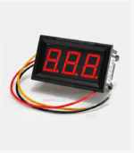 Mini Digital Voltmeter DC 3-30V 3 Digits LED Panel Meter ✅ Short Description DC 3-30V Digital Voltmeter with a clear 3-digit LED display for accurately monitoring DC voltage. Ideal for 12V/24V batteries, power supplies, solar systems, Mini UPS, automotive and DIY electronics projects. ✅ Long Description DC 3-30V 3-Wire Digital Voltmeter is a compact panel meter designed for monitoring DC voltage with a clear 3-digit LED display. It is suitable for batteries, power supplies, solar systems, Mini UPS, automotive applications and various DIY electronics projects. Key Features: • DC Voltage Measurement: 0-99V • Operating Voltage: DC 4-30V • 3-Wire Connection • Clear 3-Digit LED Display • Compact panel-mount design • Easy to install and use • Ideal for battery and power monitoring Applications: 12V/24V battery monitoring, solar systems, Mini UPS, DC power supplies, automotive projects, DIY electronics and control panels. Note: Do not exceed the specified voltage range to avoid damaging the meter. SEO Slug DC Voltmeter, 0-100V Voltmeter, Digital Voltmeter, DC Voltage Meter, LED Voltmeter, Digital Panel Meter, 100V Digital Voltmeter, Battery Voltage Meter, 12V Voltmeter, 24V Voltmeter, Mini UPS Voltmeter, DC Panel Meter, electrozonbd