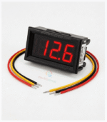 Mini Digital Voltmeter DC 3-30V 3 Digits LED Panel Meter ✅ Short Description DC 3-30V Digital Voltmeter with a clear 3-digit LED display for accurately monitoring DC voltage. Ideal for 12V/24V batteries, power supplies, solar systems, Mini UPS, automotive and DIY electronics projects. ✅ Long Description DC 3-30V 3-Wire Digital Voltmeter is a compact panel meter designed for monitoring DC voltage with a clear 3-digit LED display. It is suitable for batteries, power supplies, solar systems, Mini UPS, automotive applications and various DIY electronics projects. Key Features: • DC Voltage Measurement: 0-99V • Operating Voltage: DC 4-30V • 3-Wire Connection • Clear 3-Digit LED Display • Compact panel-mount design • Easy to install and use • Ideal for battery and power monitoring Applications: 12V/24V battery monitoring, solar systems, Mini UPS, DC power supplies, automotive projects, DIY electronics and control panels. Note: Do not exceed the specified voltage range to avoid damaging the meter. SEO Slug DC Voltmeter, 0-100V Voltmeter, Digital Voltmeter, DC Voltage Meter, LED Voltmeter, Digital Panel Meter, 100V Digital Voltmeter, Battery Voltage Meter, 12V Voltmeter, 24V Voltmeter, Mini UPS Voltmeter, DC Panel Meter, electrozonbd